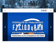 Tablet Screenshot of federacionaceitera.com.ar